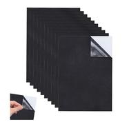 HMCEY 10 Pièces Plaque de Mousse Autocollante 21 CM X 30 CM X 1 MM,Feuille Mousse Adhesive,Eva Foam Board,Plaque Mousses A Decouper,Mousses de Protection Antidérapant pour Meubles, Bricolage - Noir