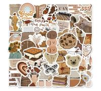 HMCEY 120 Pièces Stickers Scrapbooking Vintage,Stickers Aesthetic,Journaling Sticker Cozy,Décoration Autocollant Rétro Imperméables,Autocollant Ordinateur Portable pour Bagages,Skateboard,Guitare