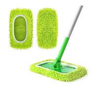 HMCEY 2 Pièces Lingettes Réutilisables pour Swiffer Wetjet Microfibre Lavable,Recharge Lingette Humide pour Swiffer Sweeper Mop Pads de Nettoyage,Chiffon de Serpillière,Tampon Balai Serpillère