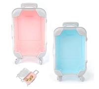 HMCEY 2 Pièces Mini Valise Decoration,Tirelire Voyage,Petite Valise Miniature,Caisse de Voyage,VáLise Jouet Enfant,Caisse Vacances,Tirelire en Forme de Valises,Tirelires Economie pour Cadeau, Mariage