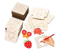 HMCEY 60 Pièces Pochoirs pour Peinture Dessin,Pochoir en Bois Montessori,Pochoir Scrapbooking Journa Réutilisable,Pochoirs Craie éducatifs,Modele Peinture Enfant pour L'Artisanat Et Les Coloriages