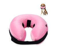 HMCEY Collier Gonflable Chien Chat,Collier Bouée pour Chien,Colerette Souple pour Chiens Anti Lechage,Boudin Gonflable pour Chiens,Colerette Lune Chats Réglable,Colliers de Protection pour Chat