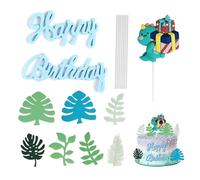 HMCEY Deco Gateau Dinosaure Anniversaire,Decoration Gateau Dinosaure,Dinosaur Cake Topper Cupcake,Garniture pour Gateaux Anniversaire,Decoration Pâtisserie Fête pour Garçons et Filles, Muffins