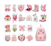 HMCEY Lot de 20 Patch Vetement a Coudre,Patch Thermocollant Enfant,Stickers Thermocollant Textile,Ecusson Thermocollants Adulte,écusson Brodé à Repasser,Jeans Patchs Broderie à Coudre pour Sacs à Dos