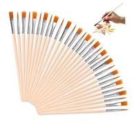 HMCEY Lot de 30 Sets de Pinceaux de Peinture a Huile,Petit Pinceau Gouache,Brosse Pinceaux Acrylique,Paint Brush,Plats Pinceau Maquette Modelisme,Pinceauxs Fins pour Enfants et Adultes,Corps,Visage