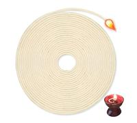 HMCEY Mèche Lampe à Huile 10 Mx3 MM,Meche Bougie Coton de Tresse,Mèches Ronde pour Lampe à Pétrole,Meches Brûleur pour RéChaud à Alcool,Candle Wick pour Fabrication de Bougies Faites à La Main