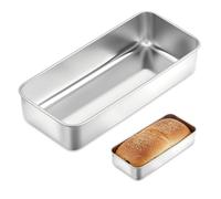 HMCEY Moule à Pain en Acier Inoxydable 32.5X14.5X6 CM,Moule Pain de Mie Toast,Moules A Cake Rectangulaire,Moules A Gateau pour Brioche,Moules Brownie à Pâtisserie,Moule Pâté en Croûte pour Cuisson