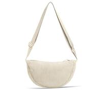 HMCEY Sac Velours Cotelé Femme Bandouliere,Sac Demi Lune,Sacs Croissant Femme,Crescent Moon Bag,Sacs Banane Mode,Crossbody Bag Women,Sacoche Banane VoyageSaces Porté Croisé avec Bandoulière Réglable