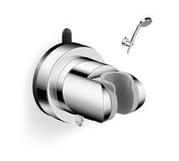 HMCEY Support de Pommeau de Douche Ventouse,Fixation Pommeau de Douche Sans Percage,Porte Douchette Mural Universel,Support Douchette Salle de Bain,Shower Head Holder pour Fixer et Régler - Argent