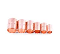 HMCOCOOFM 1pc 12.7mm Copper Fitting Equal Straight Coupling Socket Welding Pipe Connector