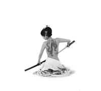 HMDKHI Images de posters japonais Bushido, peinture de figurines japonaises de ninjas samouraï, figurines japonaises et mont Fuji, sans cadre, JP-13, 1 pièces - 40 x 60 cm