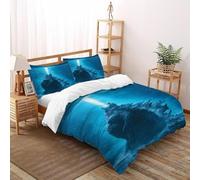 HMELTDIM Rayon Godzilla Housse De Couette 3 Pièces Parure De Couette Animal Themes Wildlife Microfibre 2 Taie d'oreiller Super King(260x220cm)