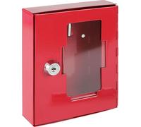 HMF 1020-03 Boîte à clés de secours, 15 x 12 x 4 cm, RAL 3001 rouge signal