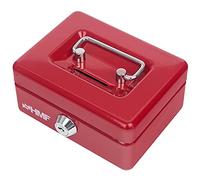 HMF 102122-03 Tirelire pour Enfants, Petite Caisse à Monnaie verrouillable avec Fente | 12,5 x 9,5 x 6 cm | Rouge