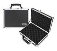 HMF 14401-02 Valise a Pistolet en Aluminium avec Serrure à Combinaison | 31 x 26 x 11 cm | Noir