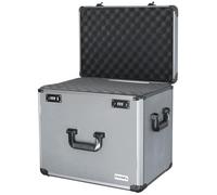 HMF 14422-02 Valise pour Appareil Photo en Aluminium, Mallette Miniature avec Mousse prédécoupée | 46 x 33 x 41 cm