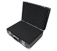 HMF 14501-02 Valise pour Appareil Photo, Malette a Pistolet en Aluminium avec Mousse á Prédécoupée | 46 x 33 x 15 cm | Noir