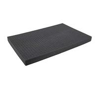 HMF 1456-40 Mousse prédécoupée Cube | 345 x 550 mm | Double-Size | Garniture de Valise | Tabletop | Hauteur: 40 mm