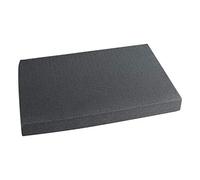 HMF 1456-50 Mousse prédécoupée cube | 345 x 550 mm | Double-Size | Garniture de valise | Tabletop | Hauteur: 50 mm