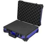 HMF 15502-05 Mallette de Transport avec Mousse alvéolée, Mallette Universelle | 39 x 29 x 12 cm | Bleu