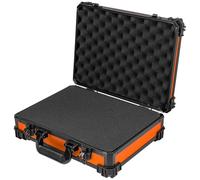 HMF 15502-18 Mallette de Transport avec Mousse alvéolée, Mallette Universelle | 39 x 29 x 12 cm | Orange