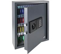 HMF 2071-11 Coffre-fort à clés 71 crochets, armoire à clés, coffre-fort, serrure électronique, 46 x 36 x 12 cm, anthracite