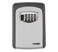 HMF 326-02 Boîte à Clés, Serrure avec Combinaisons à 4 chiffres, 12,2 x 8,7 x 4 cm, noire