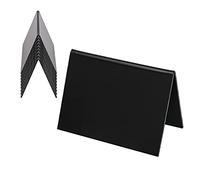HMF 46413 Présentoir de table Tableau à craies | 10 pièces | Présentoir A | 10 x 7 cm | Noir