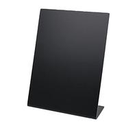 HMF 46430 Présentoir de table Tableau à craies | Présentoir en L | DIN A6 | Noir