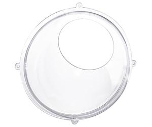 HMF 46624-22 Étagère Murale Demi-sphère en Acrylique | Étagère pour Chambre d'enfant | Présentoir Suspendu | Ø 24 cm | Transparent