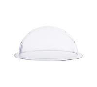 HMF 46728 Demi-sphère en acrylique avec rebord, coiffe DIY en acrylique | dome acrylique Ø 28 cm | Transparent
