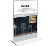 HMF 46922 Support pour cartes de menu Din A4 Acryl, Présentoir de table, 21,5 x 32 x 10,5 cm