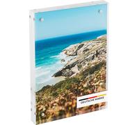 HMF 46972 Cadre photo magnétique en verre acrylique, 10,5 x 15 x 1,5 cm, transparent