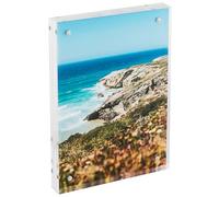 HMF 46972 Cadre photo magnétique en verre acrylique | 10 x 15 cm | Transparent