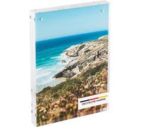 HMF 46973 Cadre photo magnétique en verre acrylique, 15 x 21 x 1,5 cm, transparent