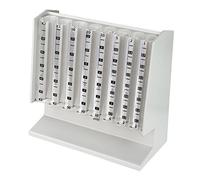 HMF 4700-07 trieur de pièces de Monnaie, 21 x 10 x 19,5 cm, Gris Clair, INCL. Planche de comptage