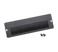 HMF 63329-02 Passe-câbles avec Brosse pour Armoire de Serveur 10 Pouces | Extérieur | Noir