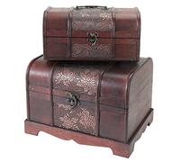 HMF 6411700 Coffres au trésor en bois | Set de 2 | Diff. tailles | Japon