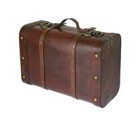 HMF 6412-145 Coffre au trésor en bois | Coffre vintage | 45 x 30,5 x 20 cm | Grand | Pérou