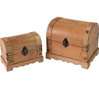 HMF 6414700 Tirelire en bois avec serrure, set de 2 pièces, diff. Tailles, Namibie