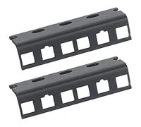HMF 66802-02 Rail pour Rack pour Armoire de Serveur | 2 pièces | 10 Pouces | 2 UH | Noir