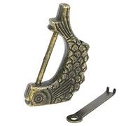 HMF Antique cadenas chinois décoratif | poisson | 6 x 3 x 0,8 cm | Or