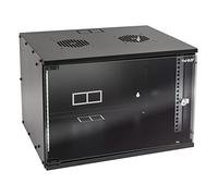 HMF Baie de Brassage 19 Pouces, Armoire réseau 7U avec Porte vitrée, Profondeur 400 mm, Coffret Mural pour Serveur, réseau et Informatique | Noir