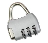 HMF Cadenas à combinaison vintage | 3 Chiffres | 4,3 x 3,5 x 1,2 cm | Argent