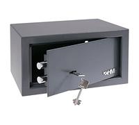 HMF Coffre-fort à clés, coffre-fort pour meubles avec serrure à double panneton, pour la maison ou le bureau | 31 x 17 x 25 cm | Anthracite