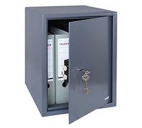 HMF Coffre-fort à clés, coffre-fort serrure à double panneton pour classeurs A4 | 45 x 25 x 36,5 cm | Anthracite