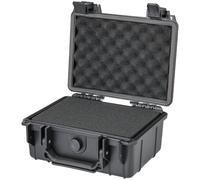 HMF ODK100 Mallette Rigide d’extérieur IP67, étanche à l’Eau et à la poussière, avec Mousse prédécoupée, Valise de Protection Photo/Outils | 23 x 19 x 11 cm | Noir