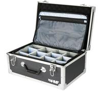 HMF Valise Photo avec Mousse, Grande Sacoche Appareil Photo à Compartiments modulables pour DSLR/Appareil Photo Reflex et Accessoires Photo | 48 x 32 x 22,5 cm | Noir