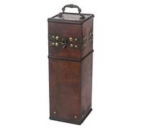 HMF Vintage Boîte cadeau avec couvercle | Caisse à vin en bois | Caisse à vin pour 1 bouteille de vin | Format portrait | France