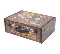 HMF VKO107 Valise en Bois Vintage | 44 x 32 x 16 cm | Grand | Décoration du Garage